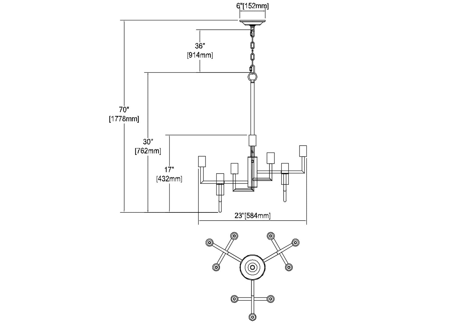 ELK Home - 12206/9 - Nine Light Chandelier - Congruency - Oil Rubbed Bronze