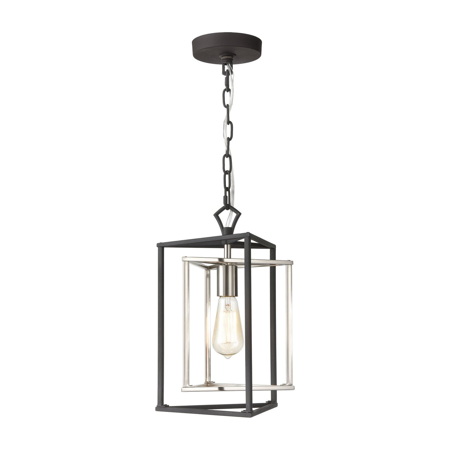 ELK Home - 12234/1 - One Light Mini Pendant - Salinger - Charcoal