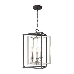 ELK Home - 12235/3 - Three Light Pendant - Salinger - Charcoal