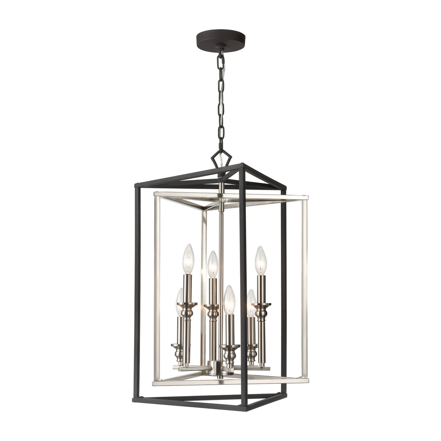 ELK Home - 12236/6 - Six Light Pendant - Salinger - Charcoal