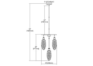 ELK Home - 16327/4 - Four Light Chandelier - Shinzu - Oil Rubbed Bronze