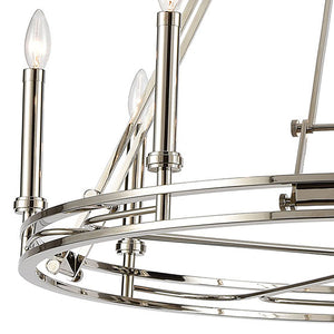 ELK Home - 16343/8 - Eight Light Chandelier - Bergamo - Polished Nickel