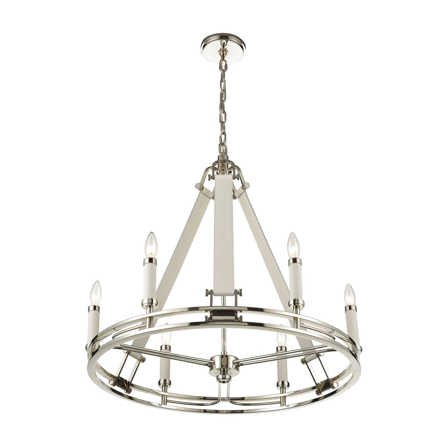 ELK Home - 16352/6 - Six Light Chandelier - Bergamo - Polished Nickel