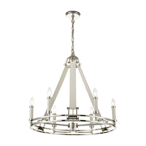 ELK Home - 16352/6 - Six Light Chandelier - Bergamo - Polished Nickel