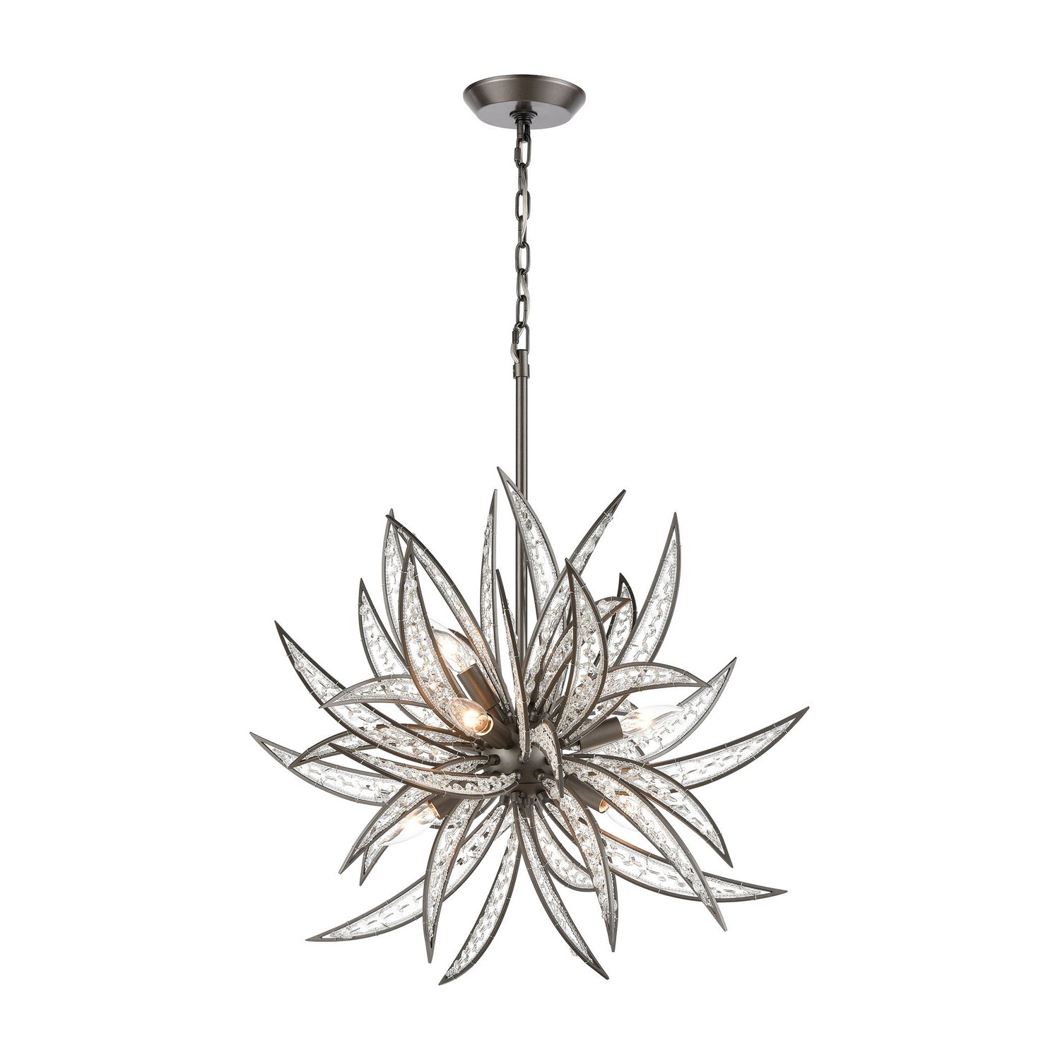 ELK Home - 16364/8 - Eight Light Chandelier - Naples - Dark Graphite