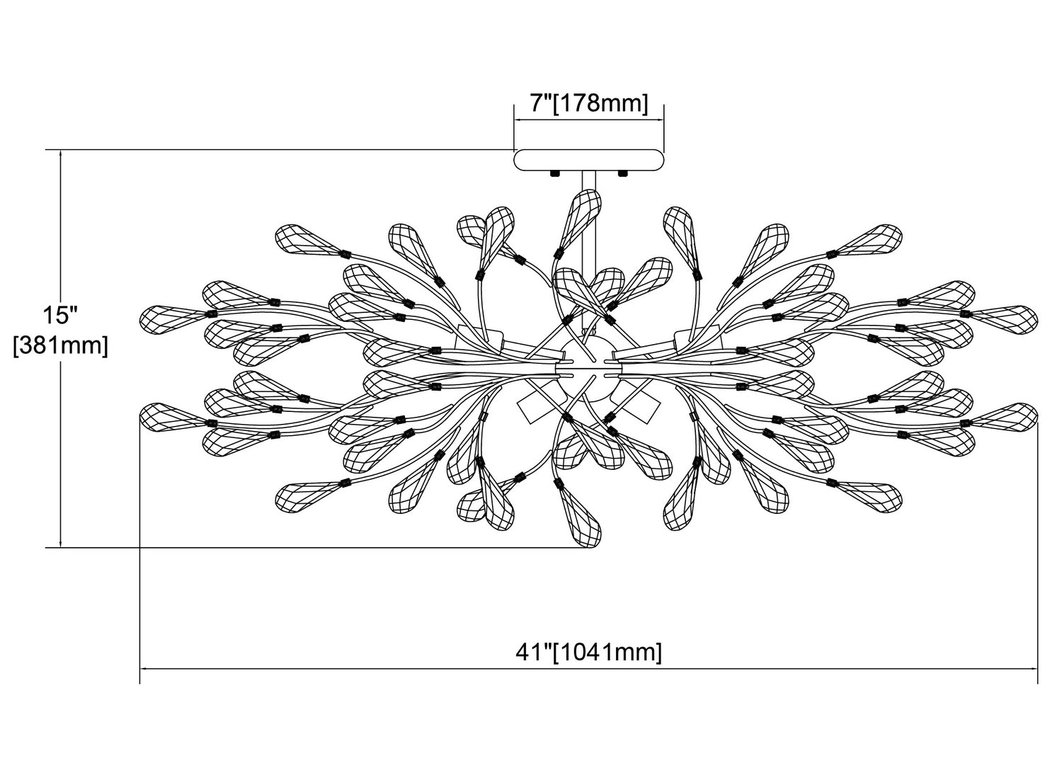 ELK Home - 18255/6 - Six Light Semi Flush Mount - Crislett - Sunglow Bronze