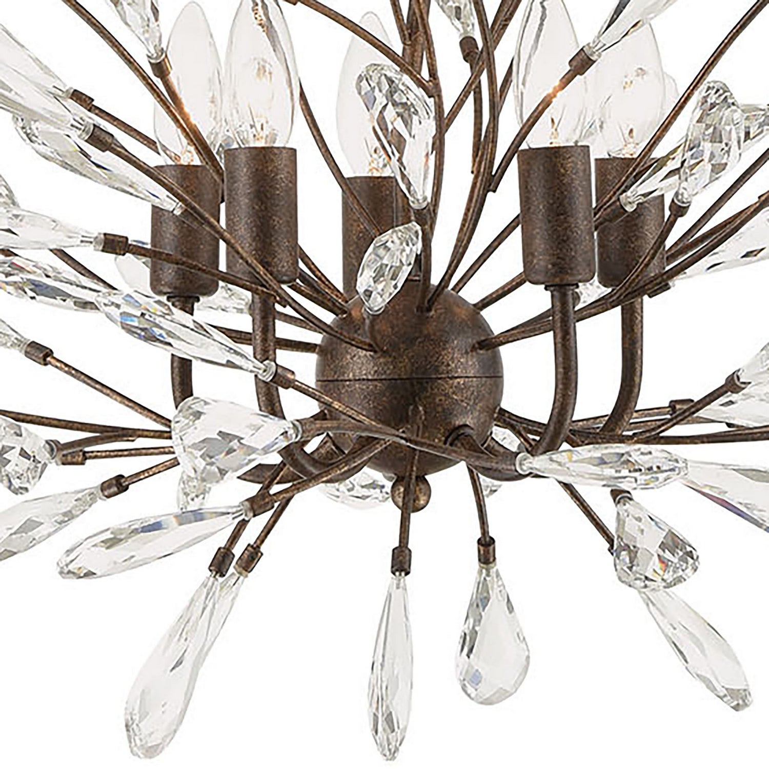 ELK Home - 18257/5 - Five Light Chandelier - Crislett - Sunglow Bronze