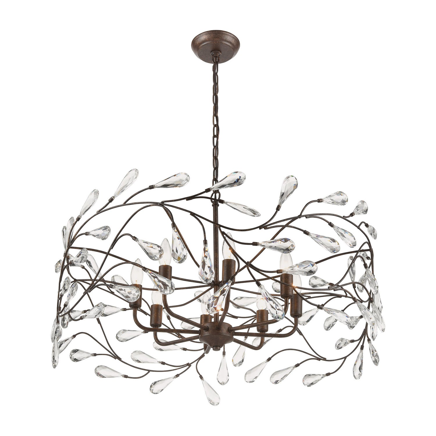 ELK Home - 18260/8 - Eight Light Chandelier - Crislett - Sunglow Bronze