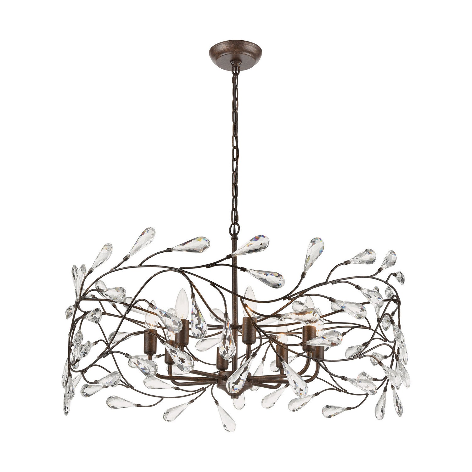 ELK Home - 18260/8 - Eight Light Chandelier - Crislett - Sunglow Bronze