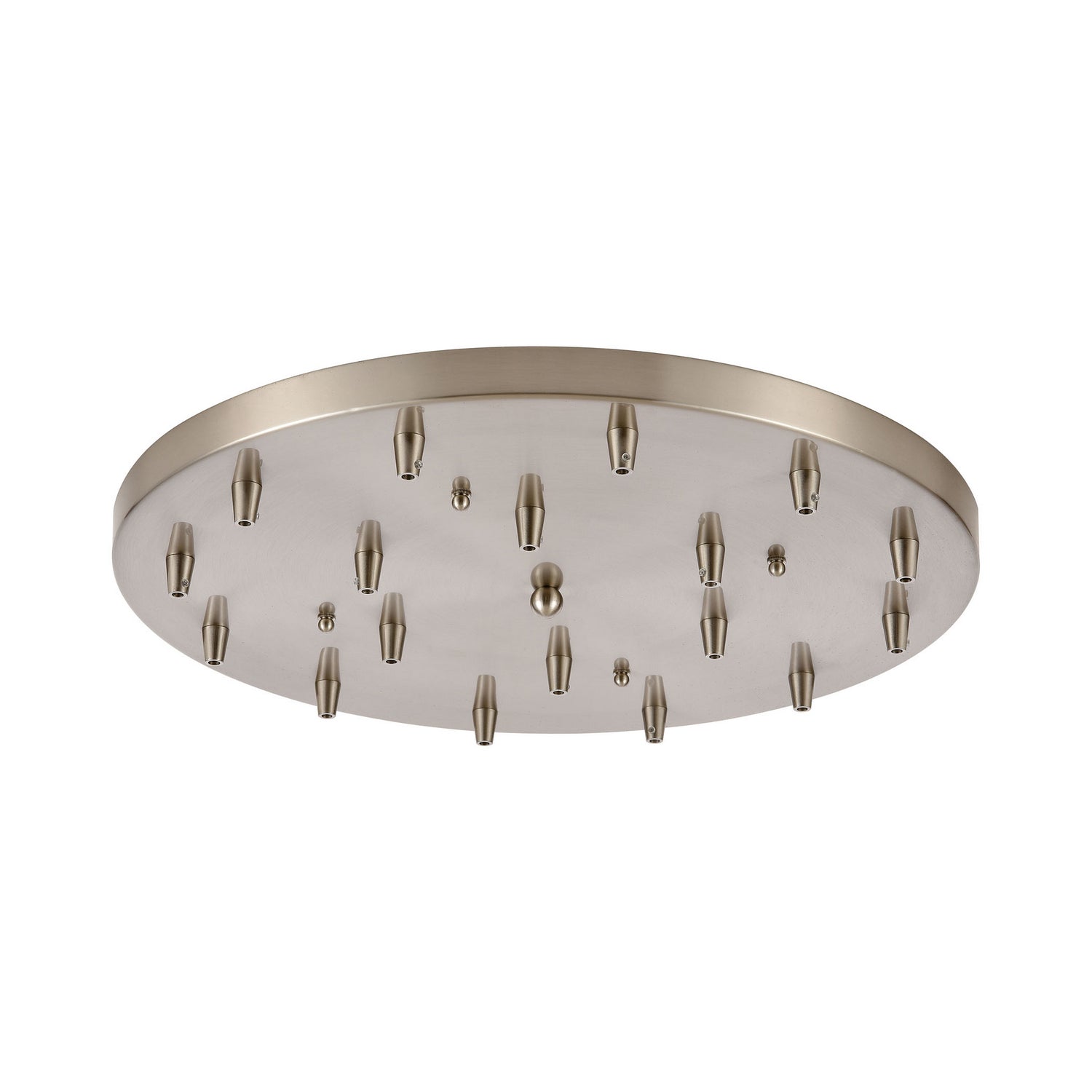 ELK Home - 18R-SN - Pan Only, 18-Light Round - Pendant Options - Satin Nickel