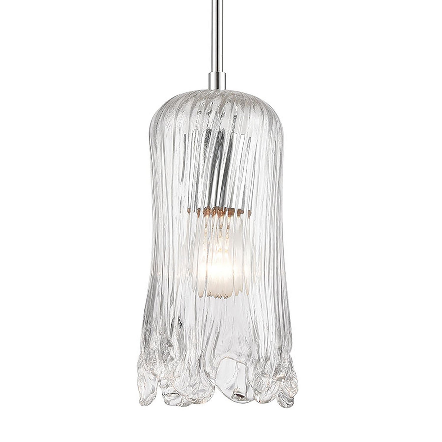 ELK Home - 21165/3L - Three Light Pendant - Hand Formed Glass - Polished Chrome