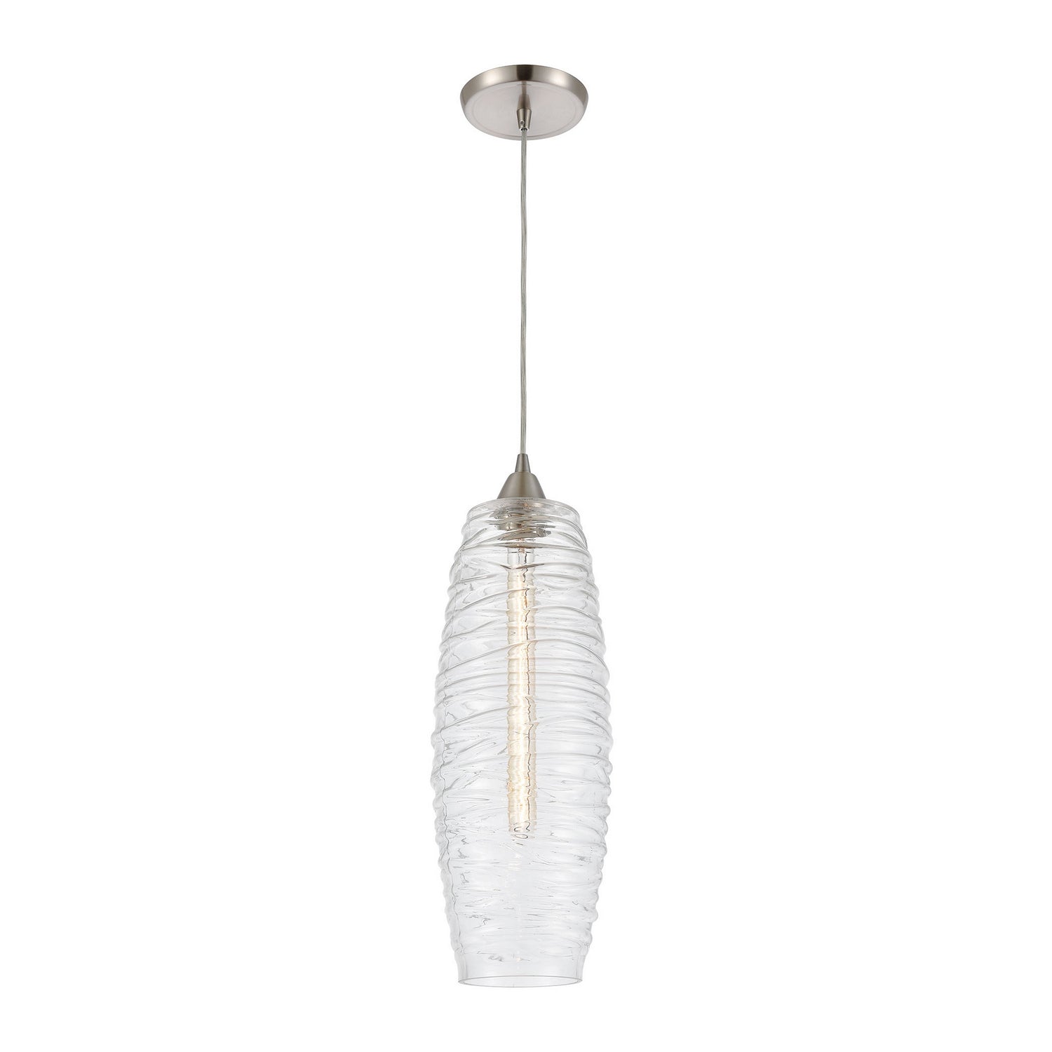 ELK Home - 21192/1 - One Light Mini Pendant - Liz - Satin Nickel