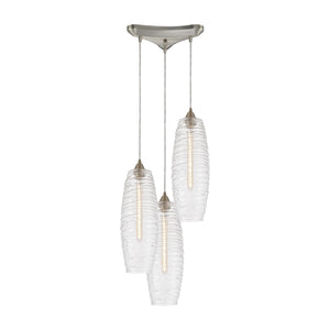 ELK Home - 21192/3 - Three Light Pendant - Liz - Satin Nickel