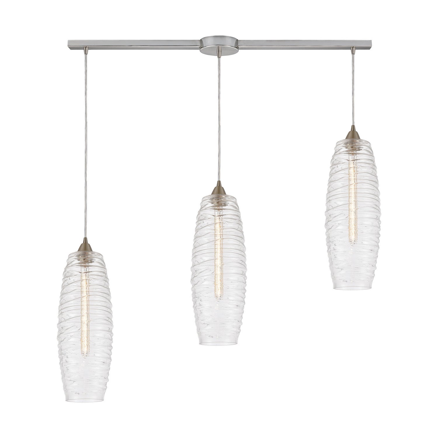 ELK Home - 21192/3L - Three Light Pendant - Liz - Satin Nickel