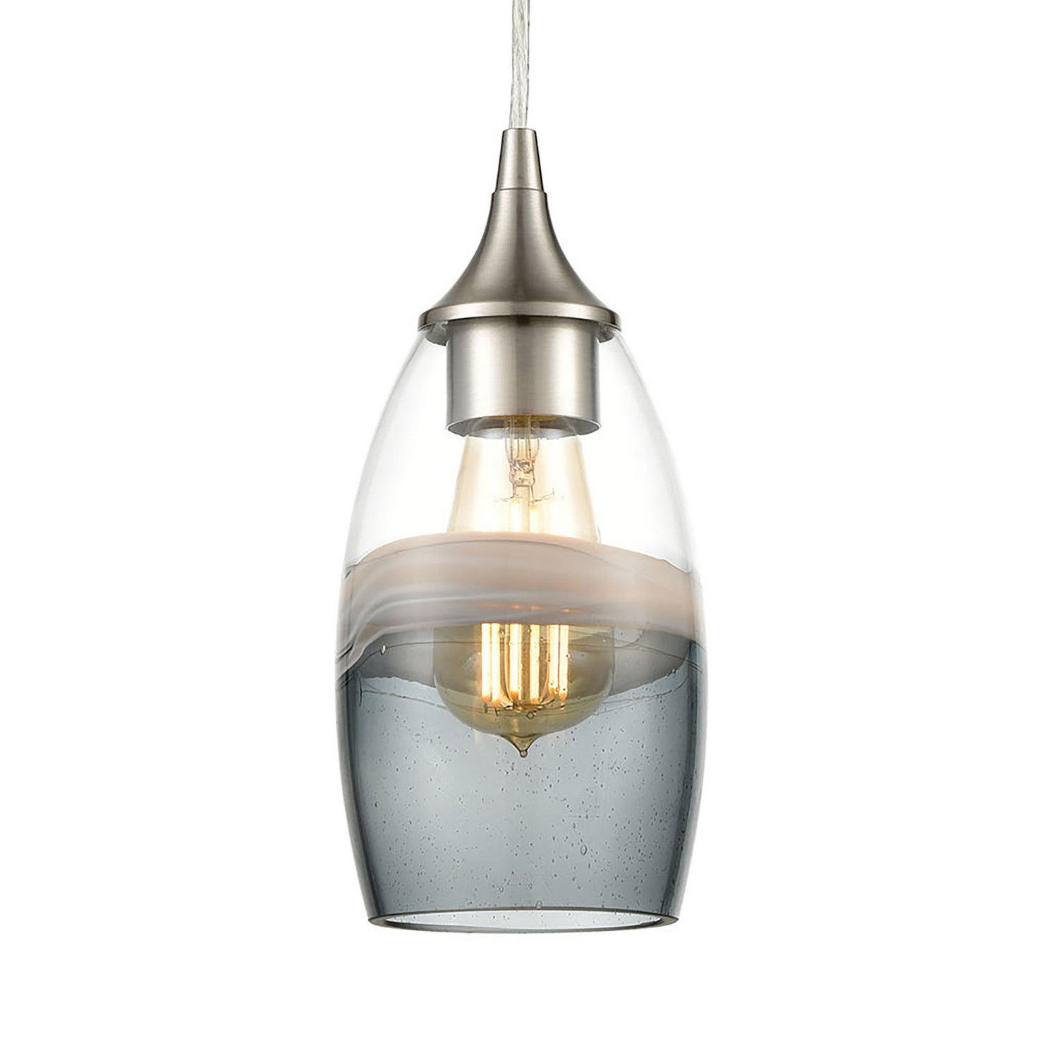 ELK Home - 25098/3 - Three Light Pendant - Sutter Creek - Satin Nickel