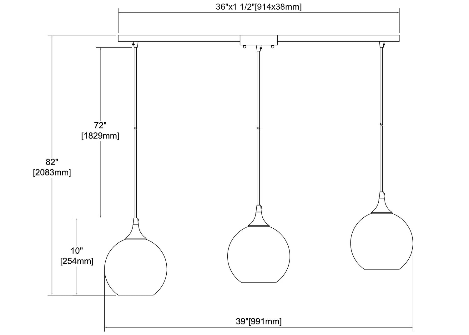 ELK Home - 25099/3L - Three Light Pendant - Sutter Creek - Satin Nickel