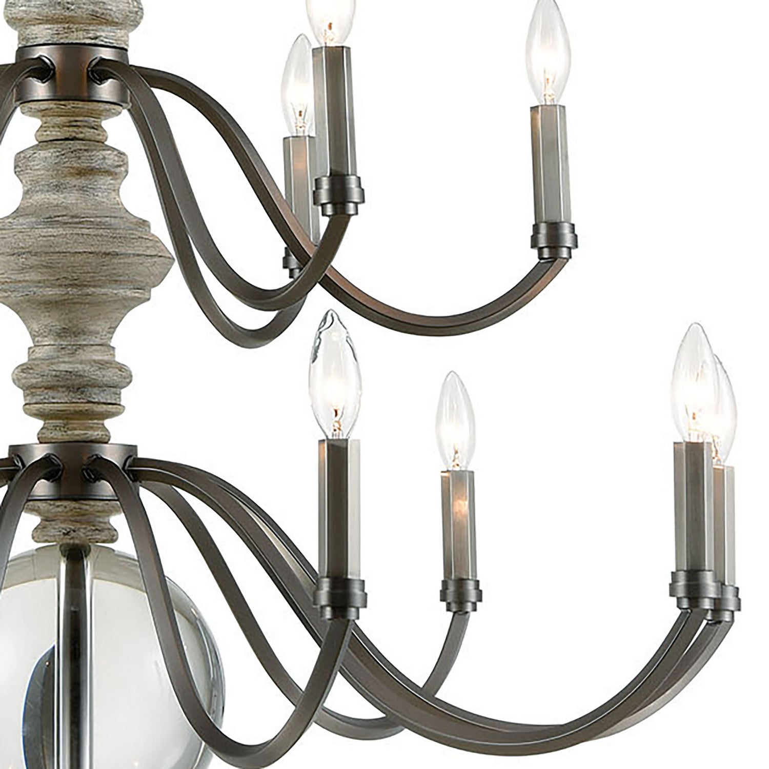 ELK Home - 32315/9+6 - 15 Light Chandelier - Neo Classica - Aged Black