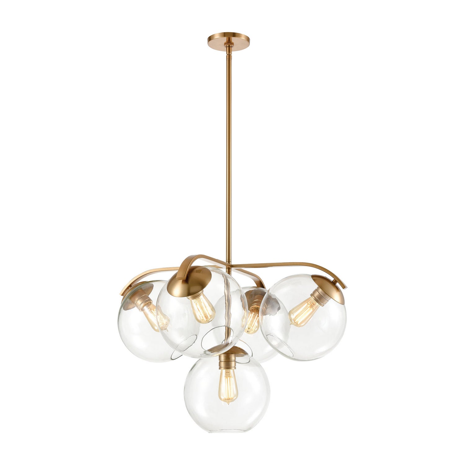 ELK Home - 32353/5 - Five Light Chandelier - Collective - Satin Brass