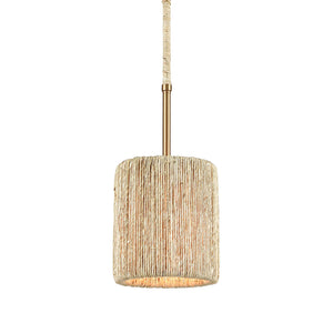 ELK Home - 32411/1 - One Light Mini Pendant - Abaca - Satin Brass