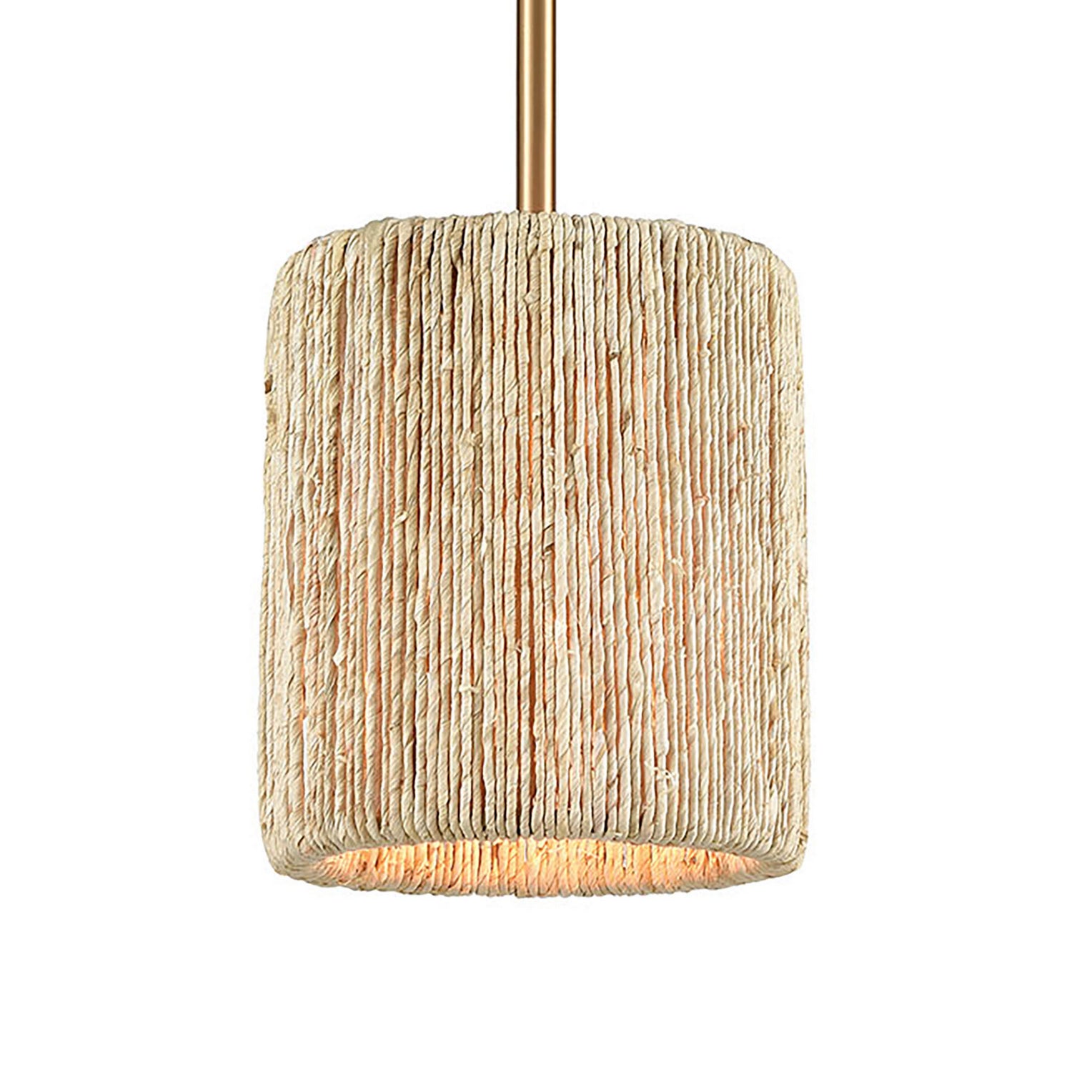 ELK Home - 32411/1 - One Light Mini Pendant - Abaca - Satin Brass