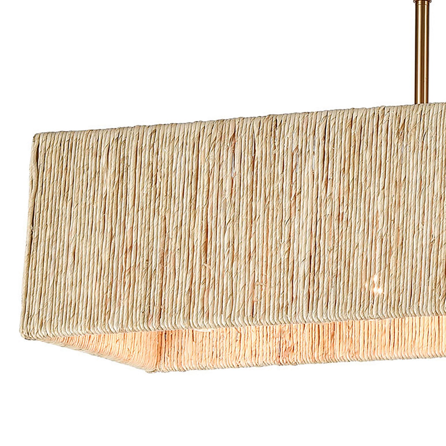 ELK Home - 32414/5 - Five Light Linear Chandelier - Abaca - Satin Brass