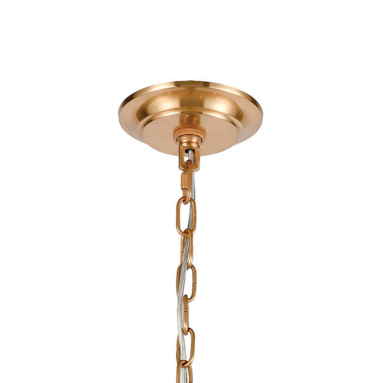 ELK Home - 32415/6 - Six Light Chandelier - Abaca - Satin Brass