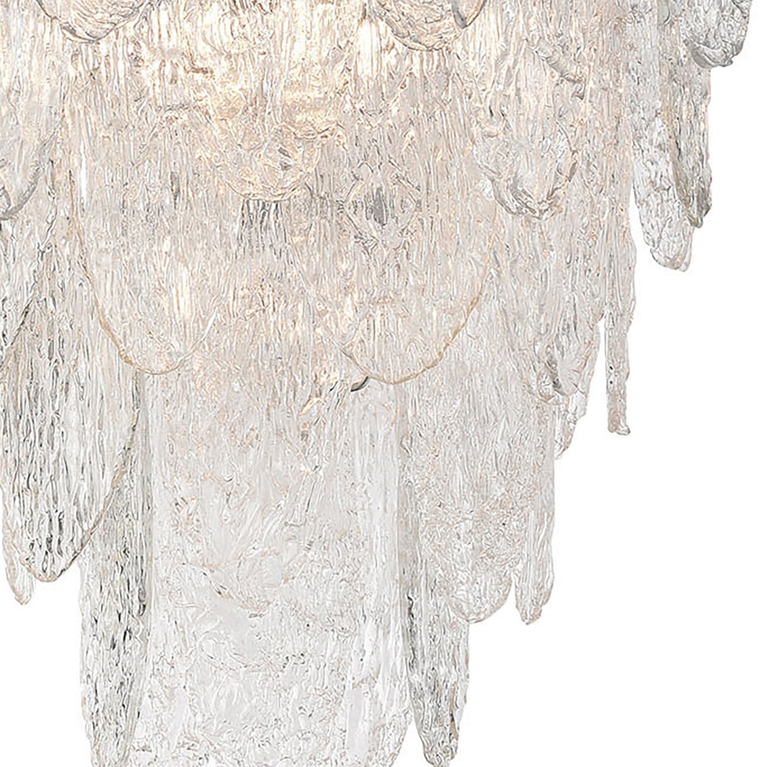 ELK Home - 32445/9 - Nine Light Chandelier - Frozen Cascade - Polished Chrome