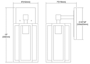 ELK Home - 45164/1 - One Light Outdoor Wall Sconce - Bianca - Aged Zinc