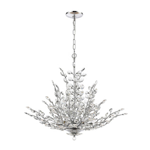 ELK Home - 45463/9 - Nine Light Chandelier - Crystique - Polished Chrome