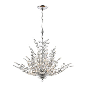 ELK Home - 45463/9 - Nine Light Chandelier - Crystique - Polished Chrome