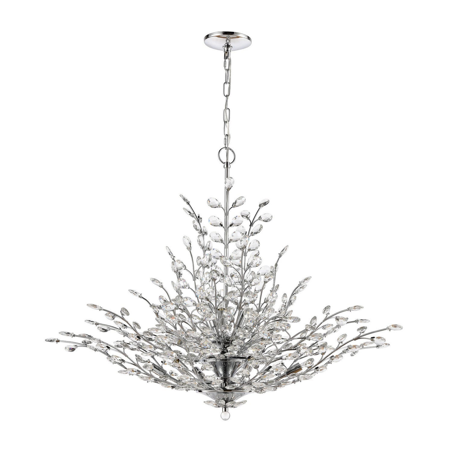 ELK Home - 45464/12 - 12 Light Chandelier - Crystique - Polished Chrome