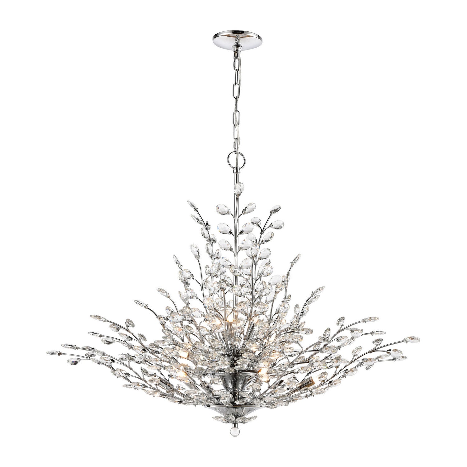 ELK Home - 45464/12 - 12 Light Chandelier - Crystique - Polished Chrome