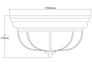 ELK Home - 46564/2 - Two Light Flush Mount - Manhattan Boutique - Oil Rubbed Bronze