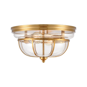 ELK Home - 46574/2 - Two Light Flush Mount - Manhattan Boutique - Brushed Brass