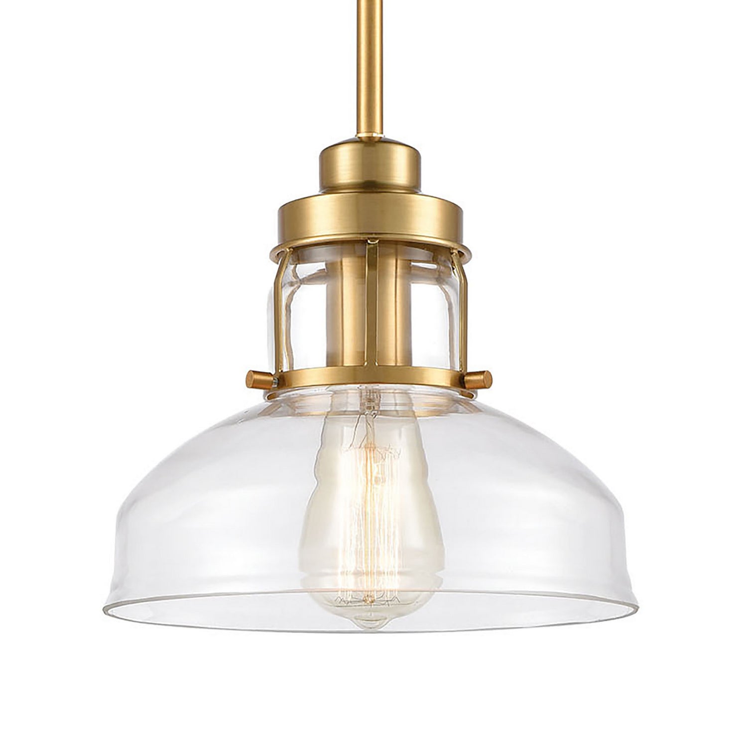 ELK Home - 46575/1 - One Light Mini Pendant - Manhattan Boutique - Brushed Brass