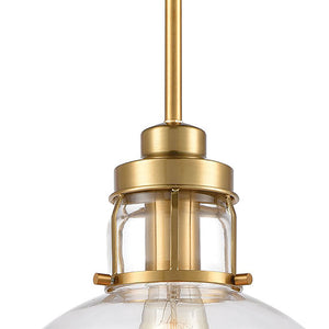 ELK Home - 46575/1 - One Light Mini Pendant - Manhattan Boutique - Brushed Brass