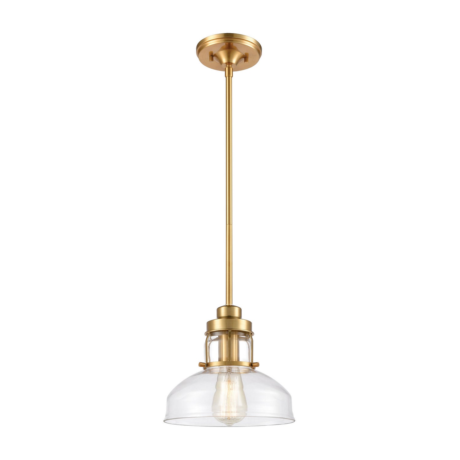 ELK Home - 46575/1 - One Light Mini Pendant - Manhattan Boutique - Brushed Brass