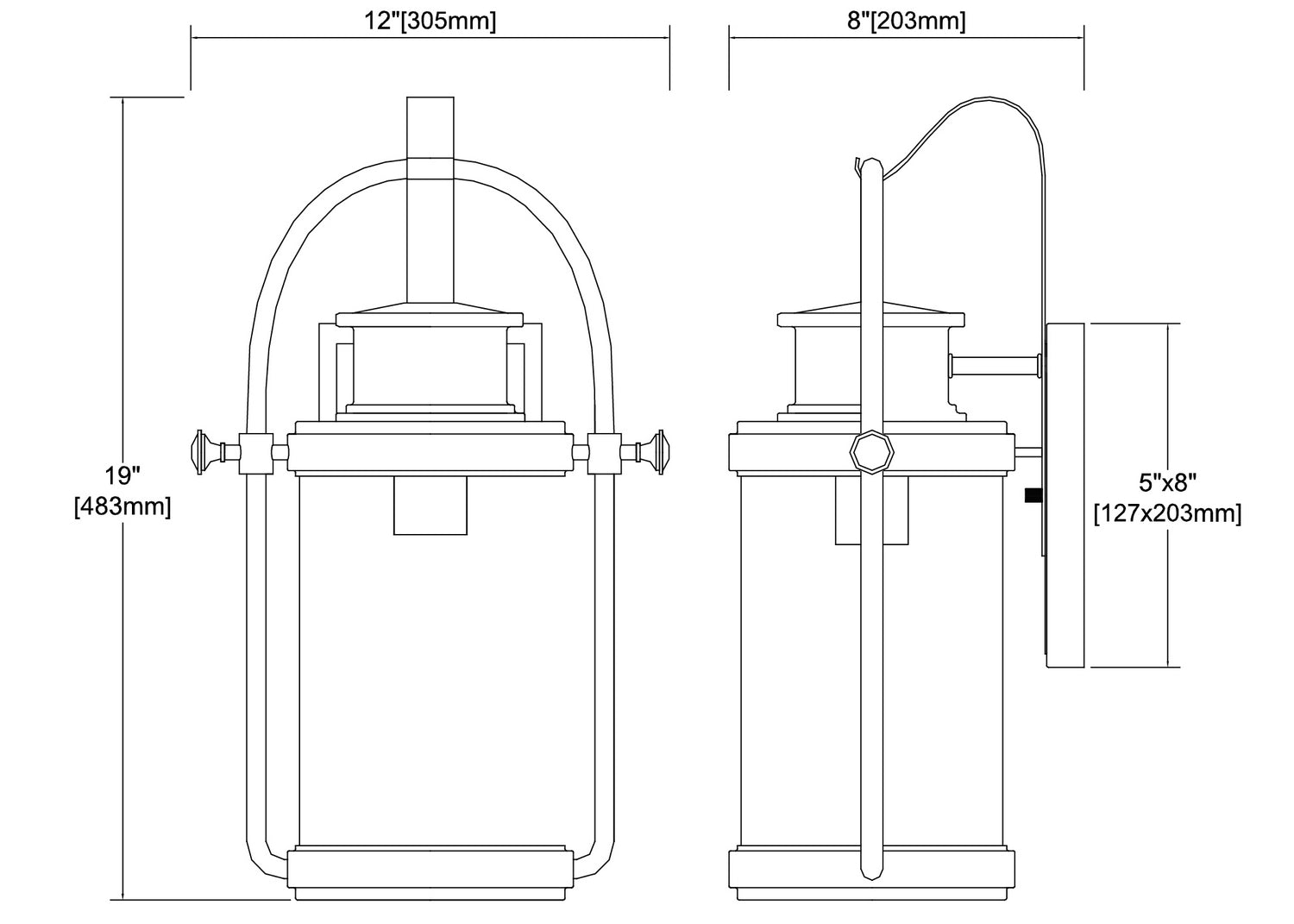 ELK Home - 46671/1 - One Light Outdoor Wall Sconce - Wexford - Matte Black