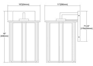 ELK Home - 46692/1 - One Light Outdoor Wall Sconce - Radnor - Matte Black