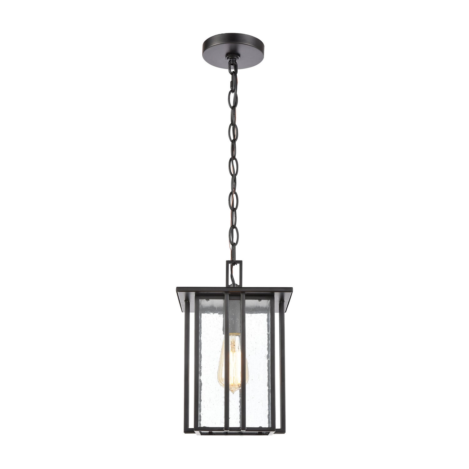 ELK Home - 46693/1 - One Light Outdoor Pendant - Radnor - Matte Black