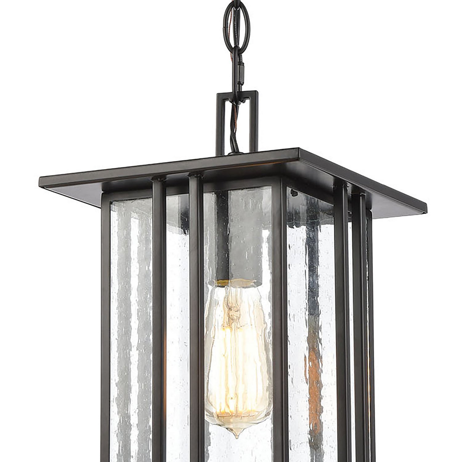 ELK Home - 46693/1 - One Light Outdoor Pendant - Radnor - Matte Black