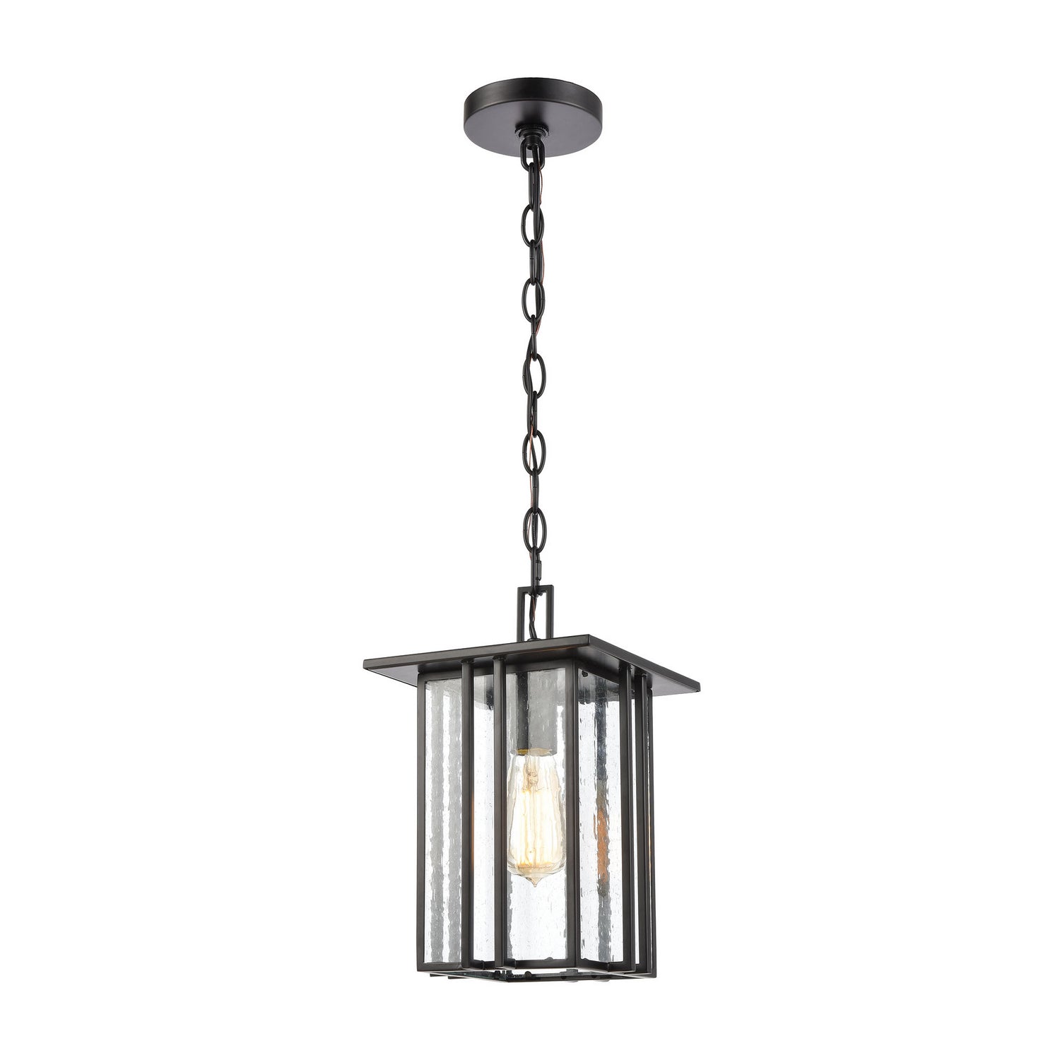 ELK Home - 46693/1 - One Light Outdoor Pendant - Radnor - Matte Black