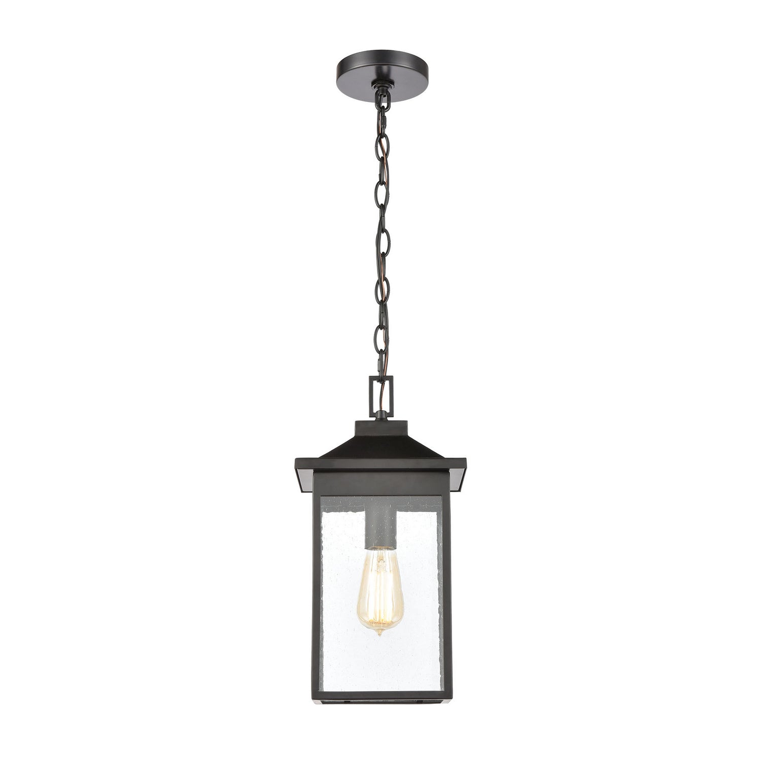 ELK Home - 46703/1 - One Light Outdoor Pendant - Lamplighter - Matte Black