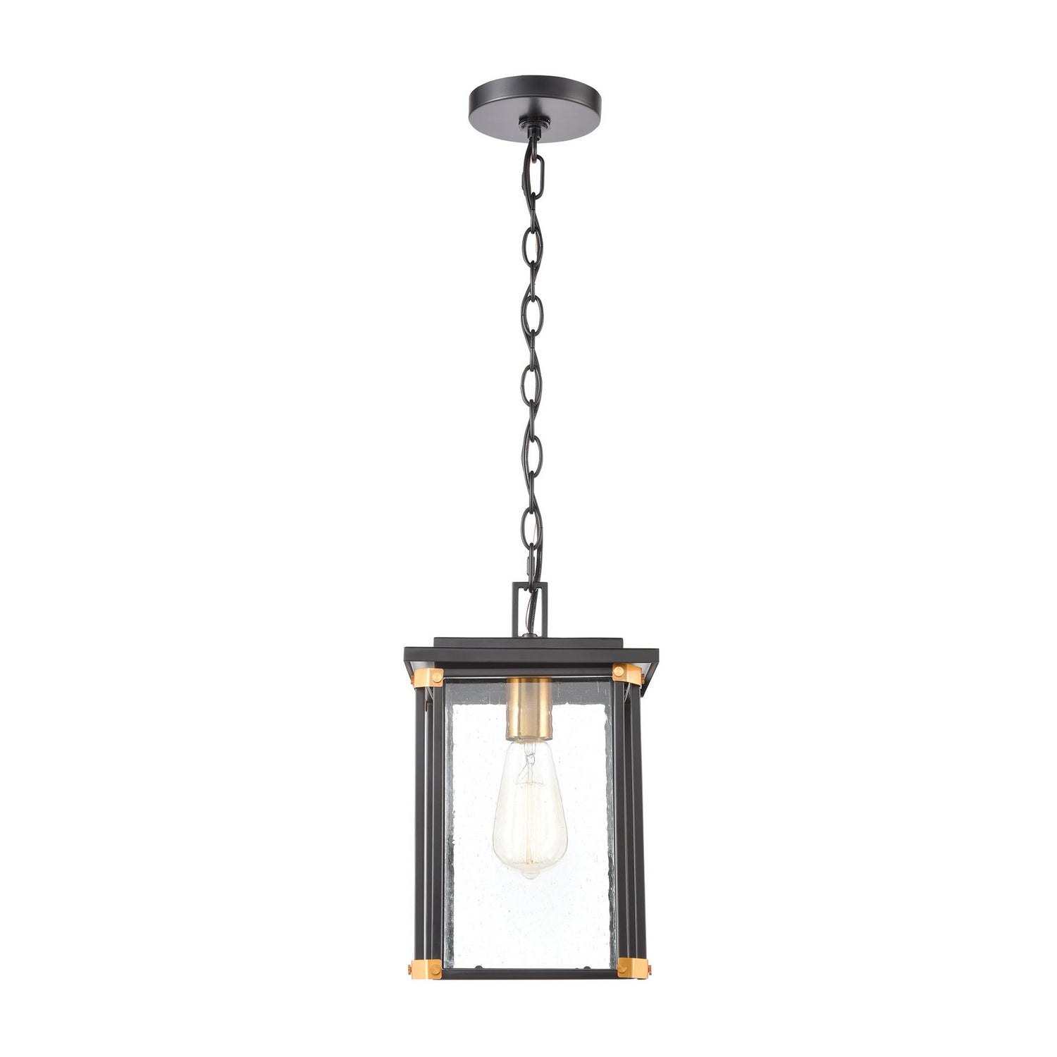 ELK Home - 46723/1 - One Light Outdoor Pendant - Vincentown - Matte Black