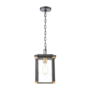 ELK Home - 46723/1 - One Light Outdoor Pendant - Vincentown - Matte Black