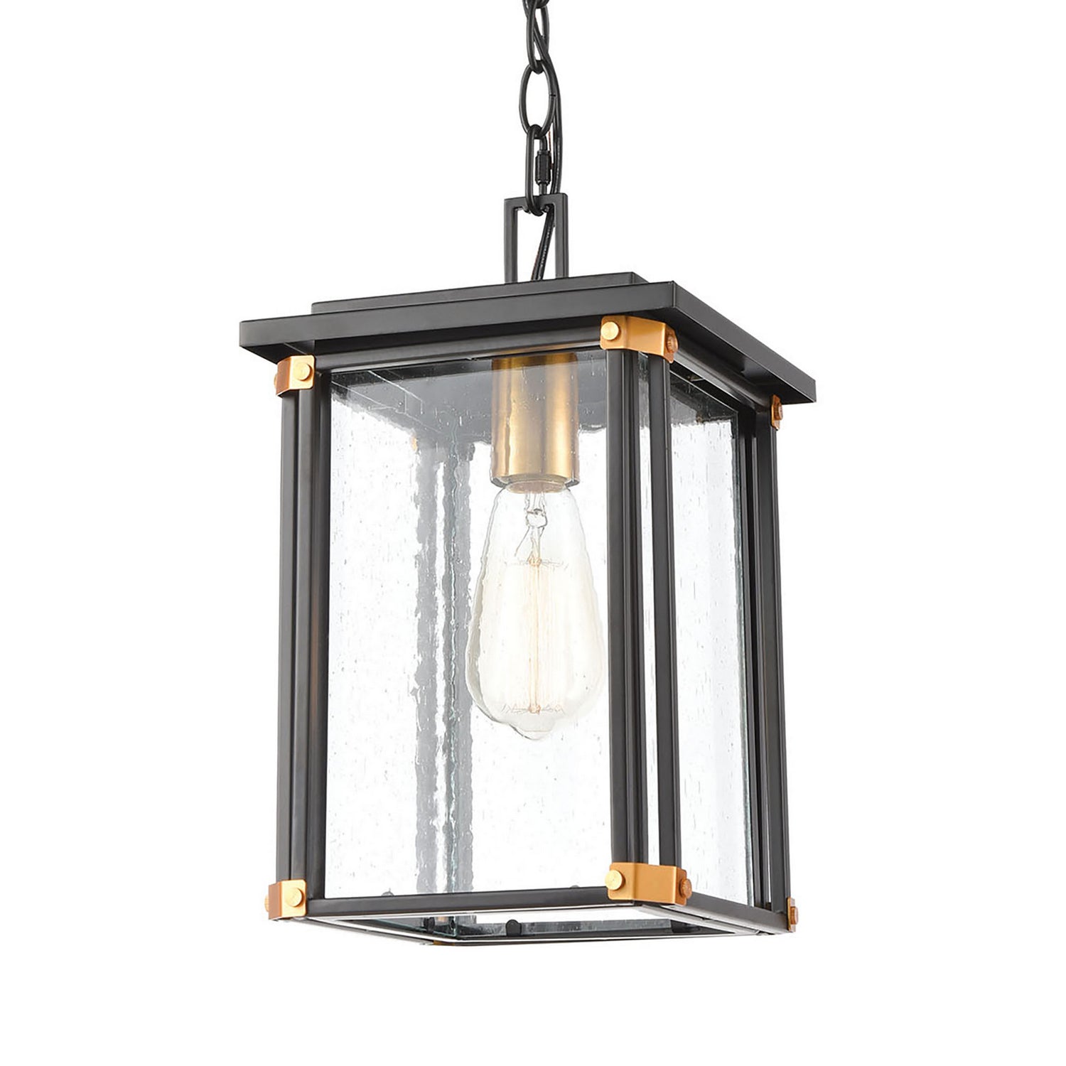 ELK Home - 46723/1 - One Light Outdoor Pendant - Vincentown - Matte Black