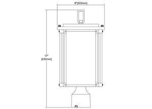 ELK Home - 46724/1 - One Light Outdoor Post Mount - Vincentown - Matte Black