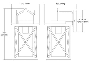 ELK Home - 46750/1 - One Light Outdoor Wall Sconce - Carriage Light - Matte Black