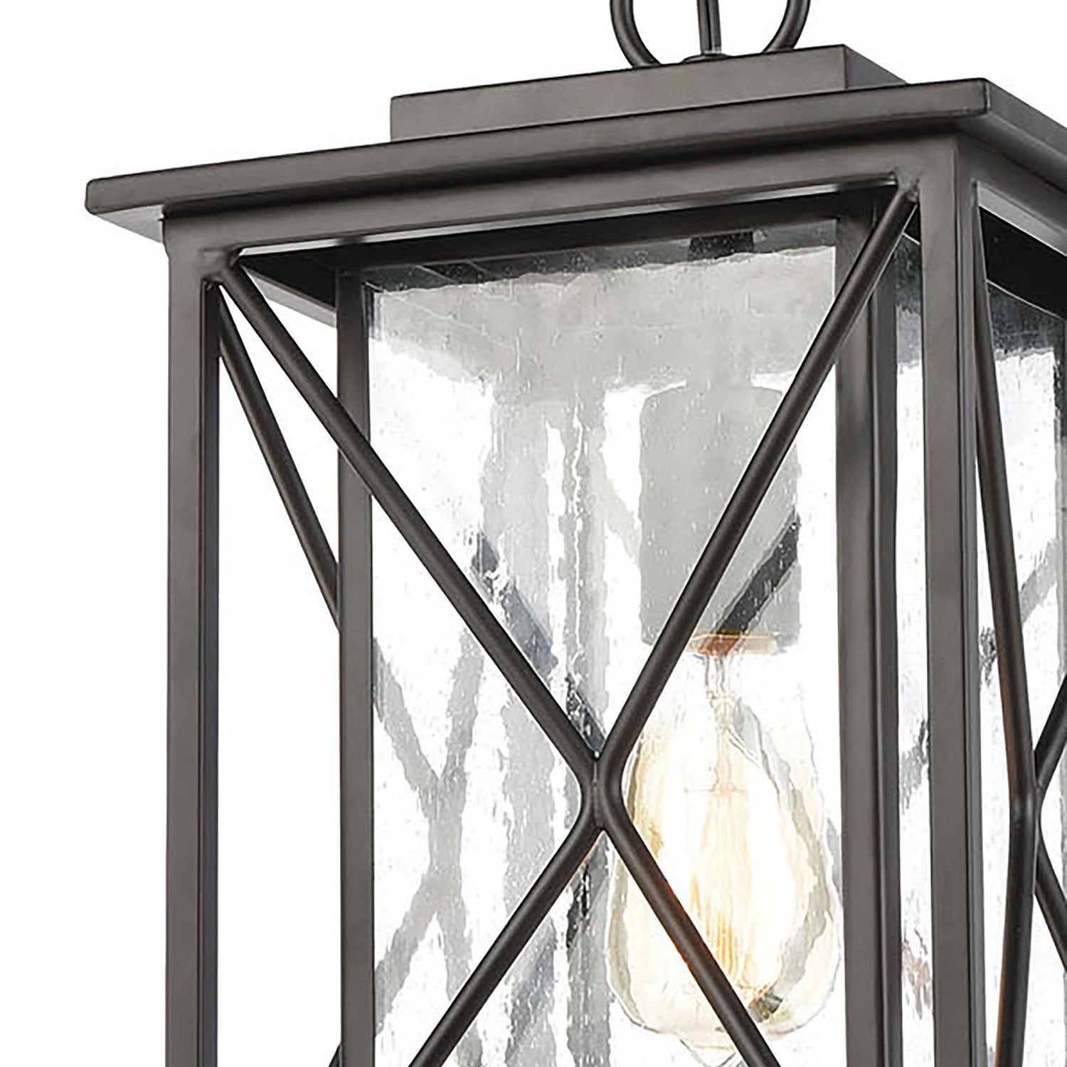 ELK Home - 46753/1 - One Light Outdoor Pendant - Carriage Light - Matte Black