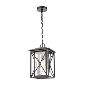 ELK Home - 46753/1 - One Light Outdoor Pendant - Carriage Light - Matte Black